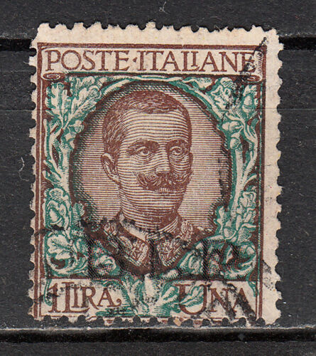 1922 B. L. P. - BLP 1 L. bruno verde sopr. azzurra