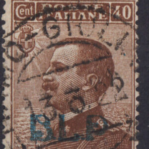 1920 B. L. P. - BLP 40 c. bruno sopr. azzurra