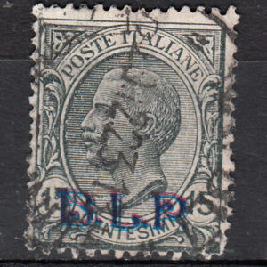 1922 B. L. P. - BLP 15 c. ardesia sopr. azzurra