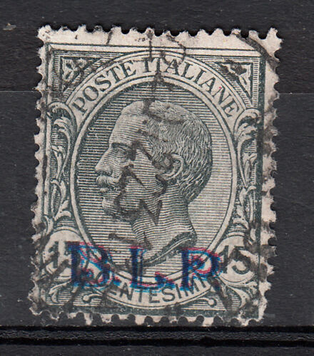 1922 B. L. P. - BLP 15 c. ardesia sopr. azzurra
