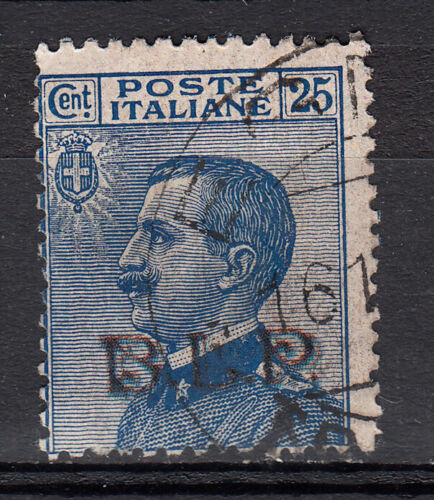 1922 B. L. P. - BLP 25 c. azzurro sopr.Nera