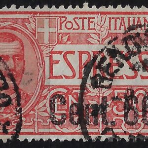 1922 Espressi sovrastampato 60/50 c