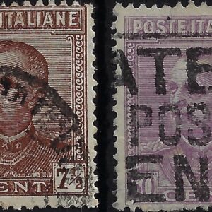 1928 Tipo 218 7,5c e 50c serie completa
