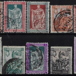 1928 Em. Filiberto valori comuni serie 10 val.