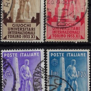 1933 Giochi Universitari serie completa