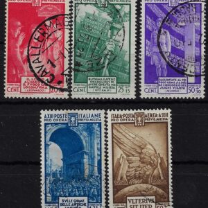 1935 Milizia IV con Posta aerea serie completa
