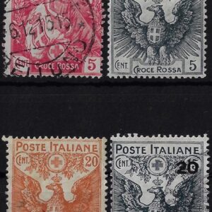 1915 Croce Rossa serie completa