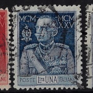 1925 Giubileo del re serie 3 valori più comuni