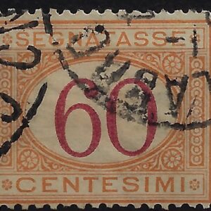 1870 Segnatasse Cifra in ovale 60 c.