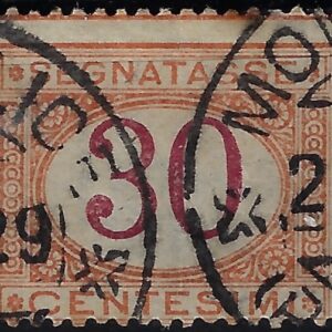 1890 Cifra in ovale 30 c.