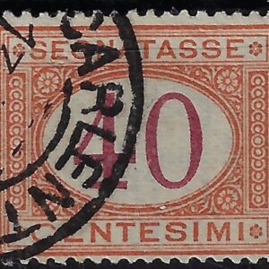 1890 Cifra in ovale 40 c.