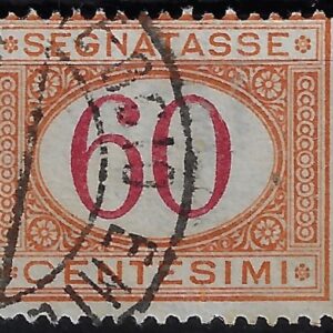 1890 Cifra in ovale 60 c.