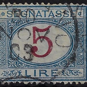 1890 Cifra in ovale 5 Lire