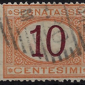 1870 Segnatasse Cifra in ovale 10 c.