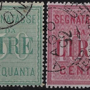 1884 Segnatasse Formato grande serie completa