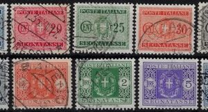 1934 Stemma con fasci serie completa