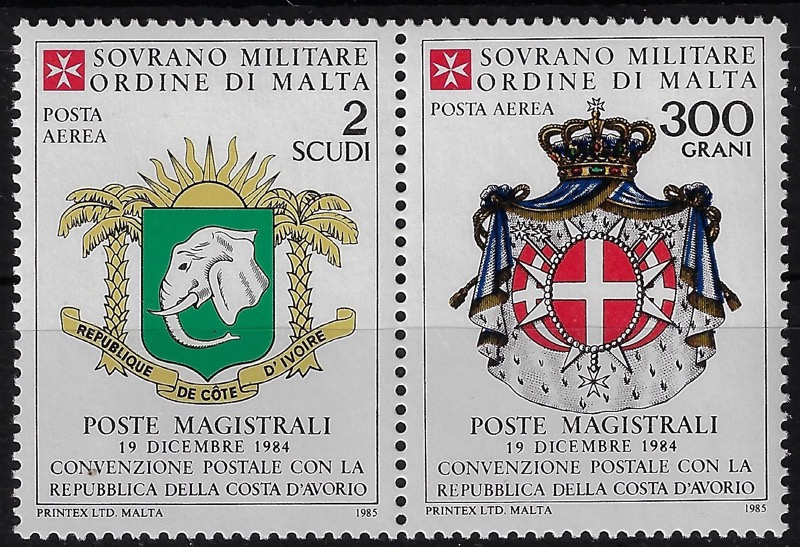 1985 Posta aerea Costa D'Avorio
