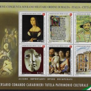 2019 Foglietti Comando dei Carabinieri congiunta Italia e vaticano