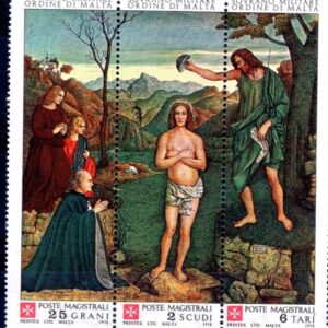 1978 San Giovanni Battista Il Battesimo di Gesù trittico