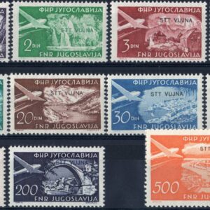1954 Posta aerea Aereo Vedute
