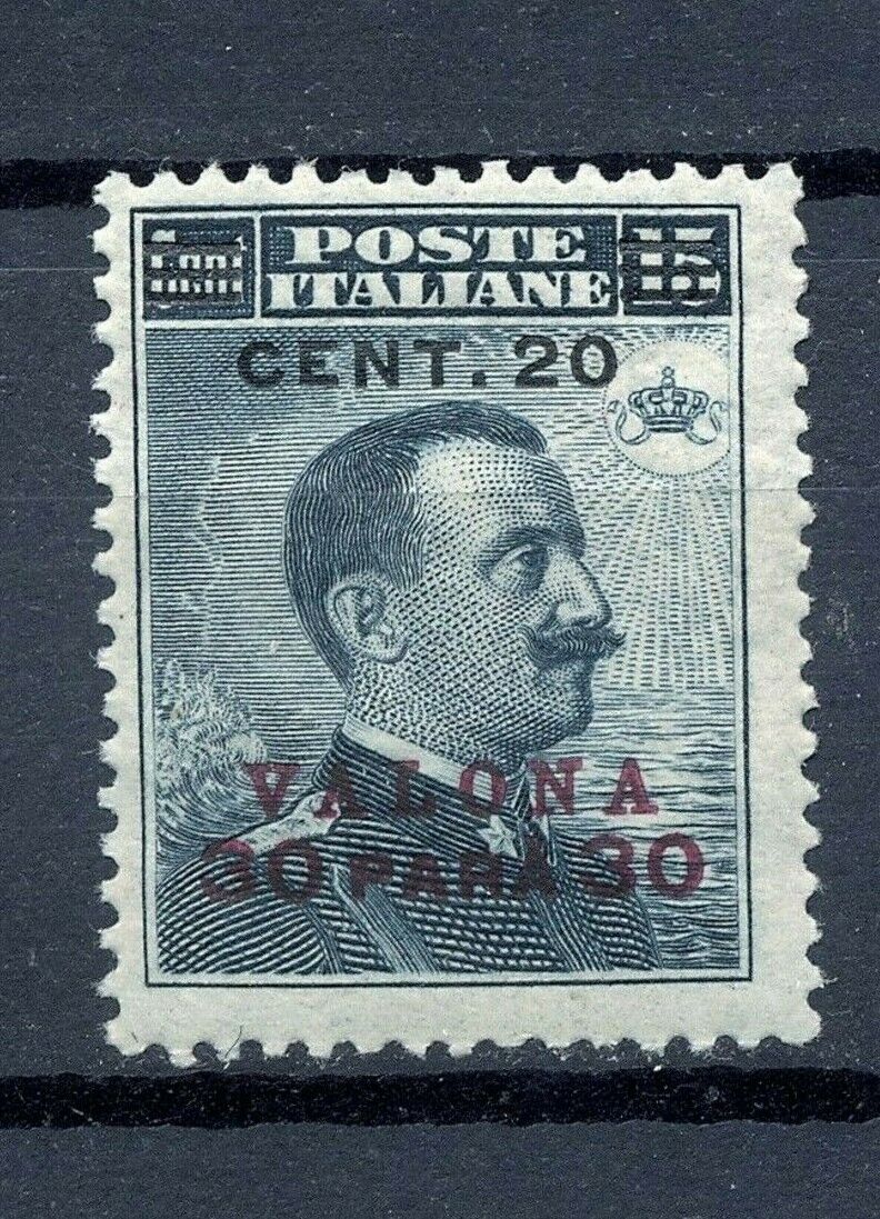1916 20 Cent. su 30 Piastre su 15 cent.