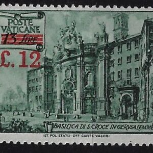 1952 Basiliche - soprastampato £. 12 su £.13