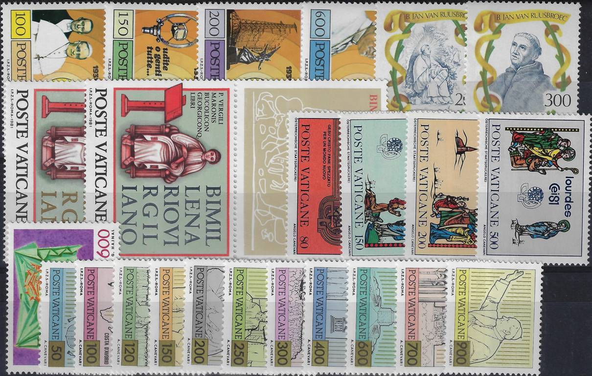 1981 Annata completa senza bf