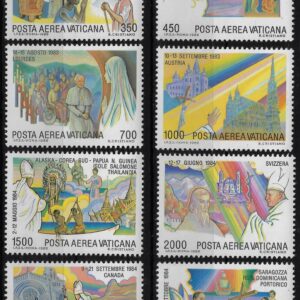 1986 Posta Aerea I Viaggi del Papa