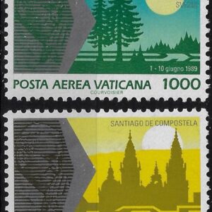 1990 Posta Aerea I Viaggi del Papa