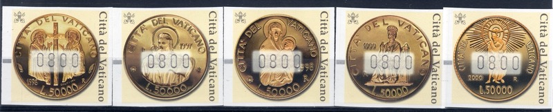 2001 Automatici monete d'oro