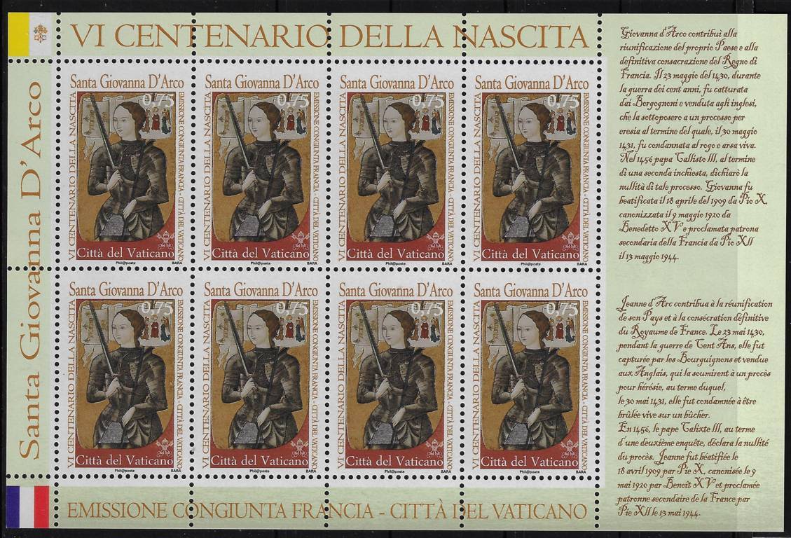 2012 600° nascita di Santa Giovanna d'Arco