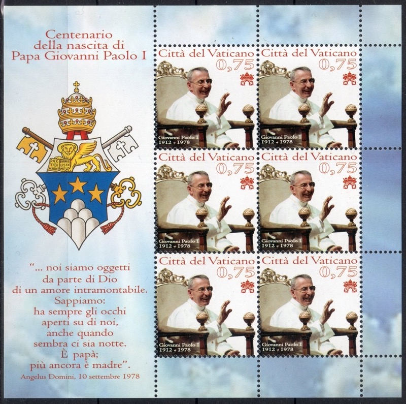 2012 100° nascita di Giovanni Paolo I
