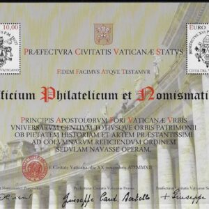2012 Certificato Filatelico