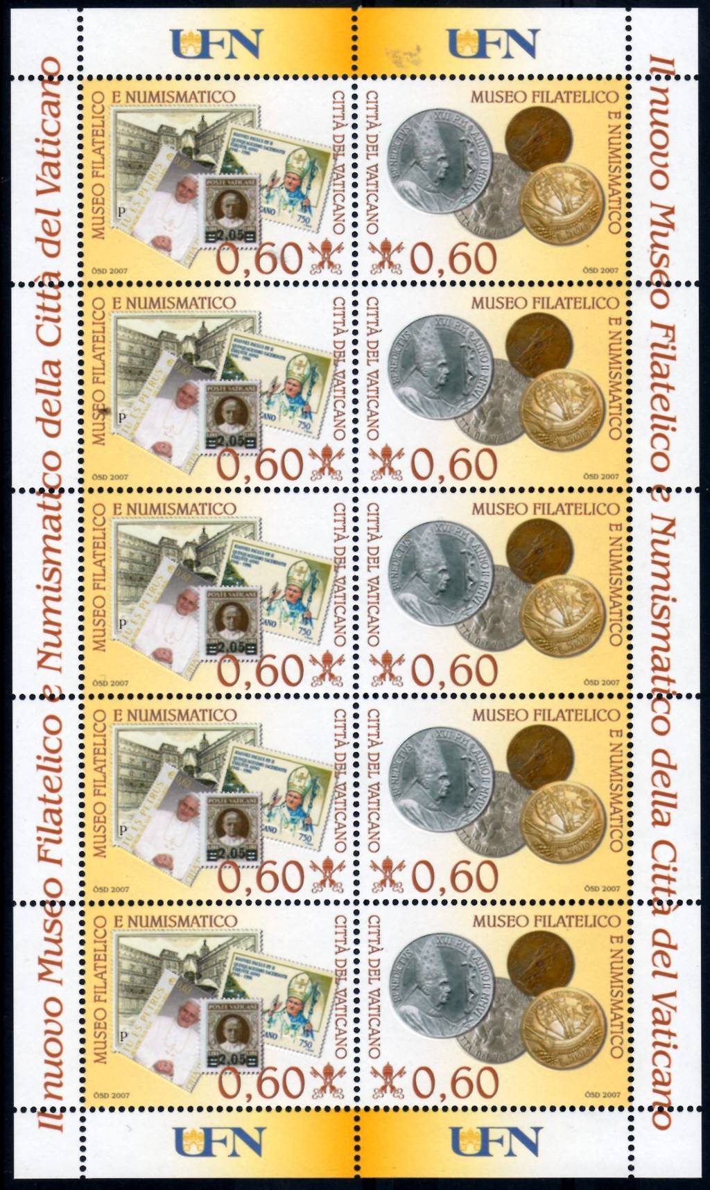 2007 Nuovo Museo Filatelico e Numismatico - Coppia
