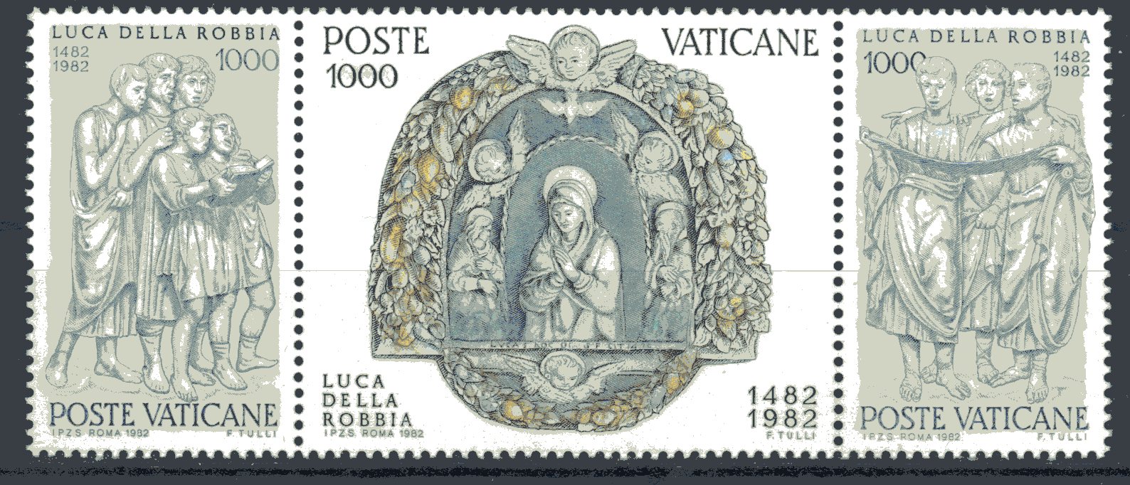 1982 500° morte di Luca Della Robbia - trittico