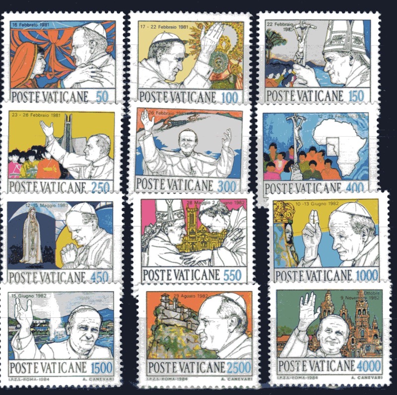 1984 I viaggi di Giovanni Paolo II nel 1981-82
