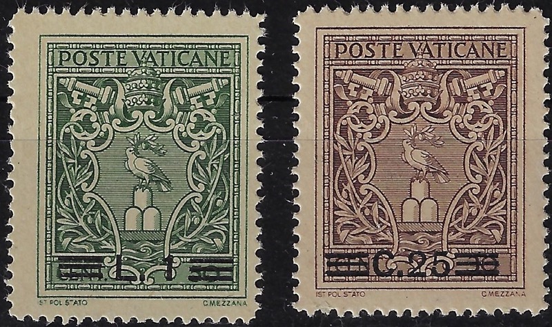 1945 Medaglioncini - 2° serie Sopr. modificata