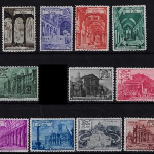 1949 Basiliche romane- dentellatura 14 x 13 1/4