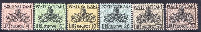 1954 Segnatasse PIO XII Nuovo tipo