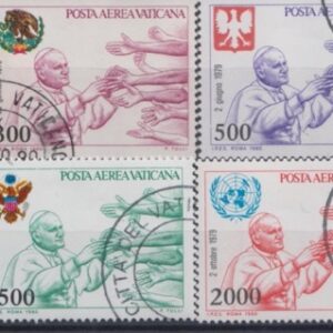 1980 Posta Aerea I Viaggi del Papa