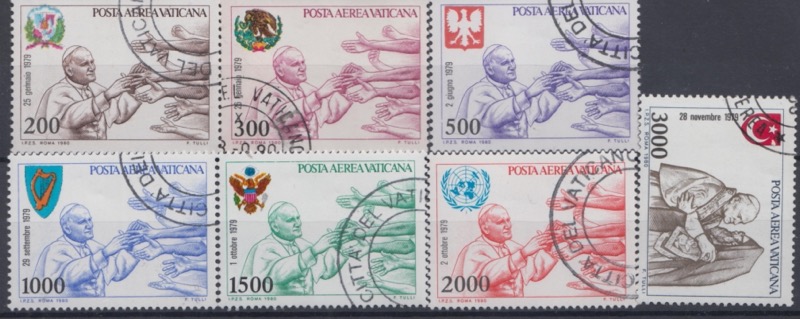 1980 Posta Aerea I Viaggi del Papa