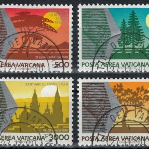 1990 Posta Aerea I Viaggi del Papa