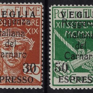 1920 Carnaro soprastampato
