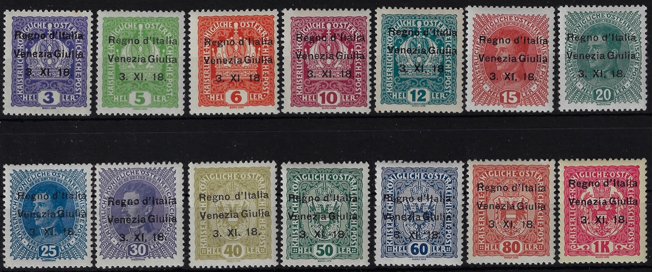 1918 Francobolli d'Austria