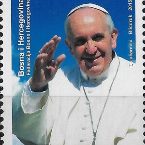 2015 Bosnia Erzegovina bianco viaggio del papa