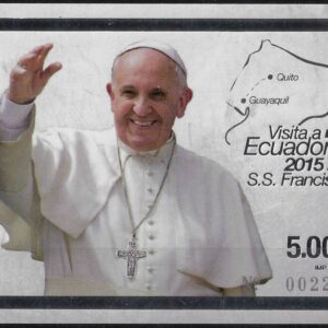 2015 Ecuador Foglietto viaggio del papa