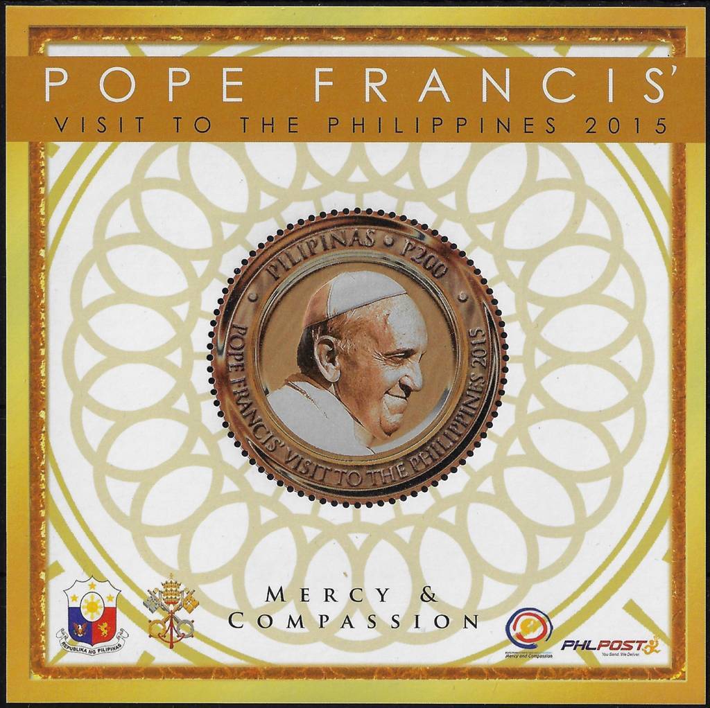 2015 Filippine Foglietto viaggio del papa