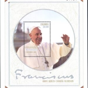 2017 Colombia Foglietto viaggio del papa
