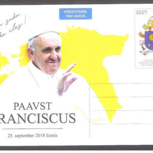 2018 Estonia intero postale viaggi del papa
