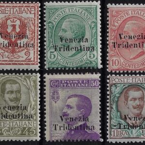 1918 francobolli d'Italia soprastampata